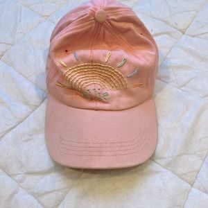 It is a pink hat!